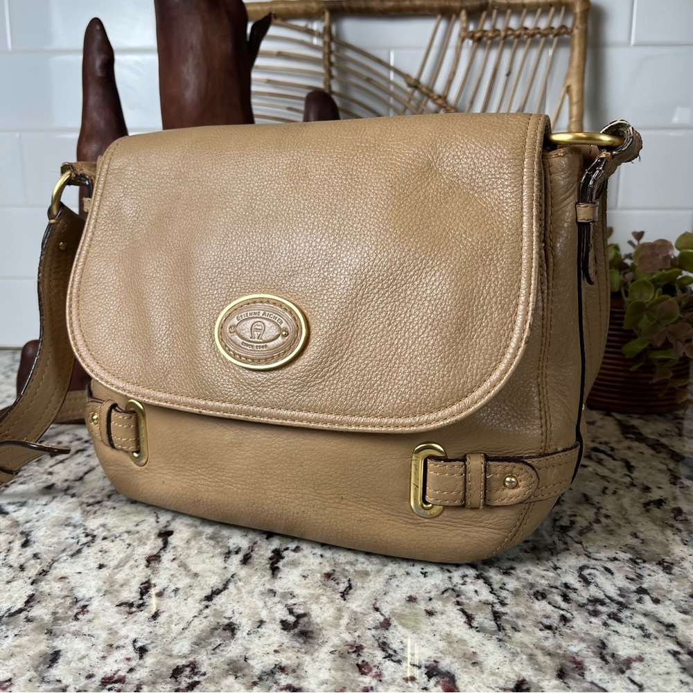 Aigner Front Flap Crossbody Bag